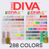 DND Diva Set (288 Colors) – Free 3 LED Cordless Lamps | Authentic DND USA